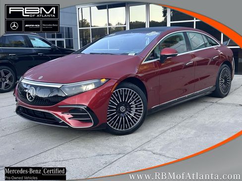 Certified 2023 Mercedes-Benz EQS 450+ 4MATIC Sedan w/ AMG Line Exterior Package image 1