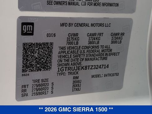 New 2026 GMC Sierra 1500 Elevation AWD/4WD image 25
