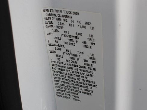 Used 2022 Chevrolet Silverado 3500 W/T w/ WT Fleet Convenience Package image 44