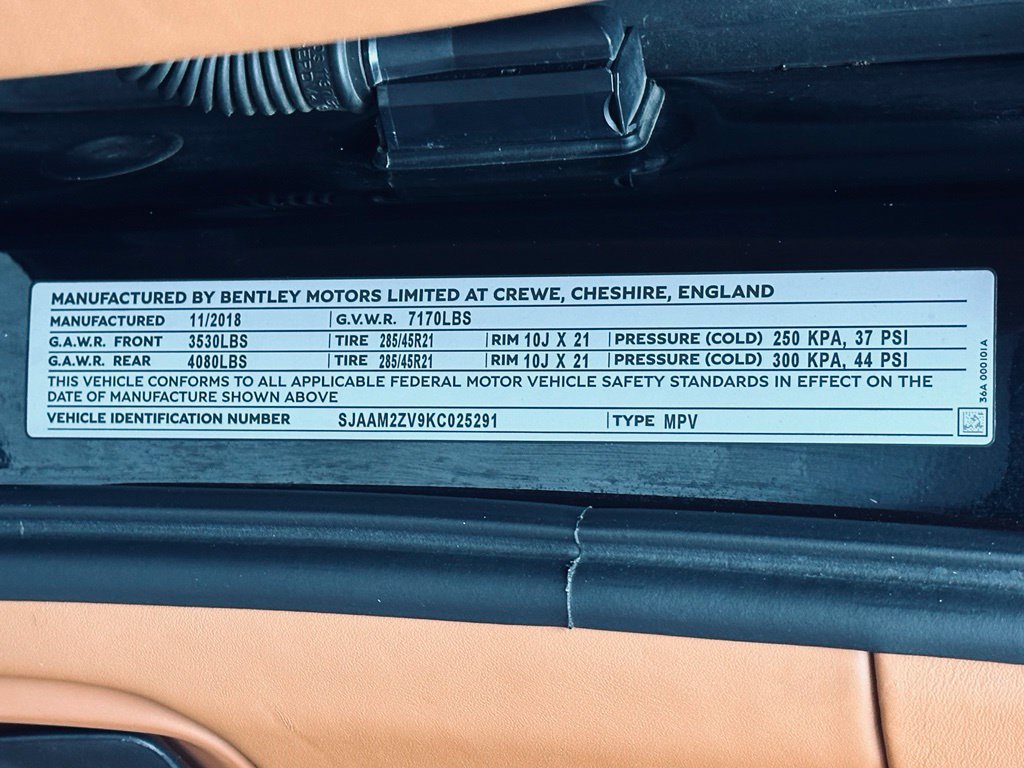 Used 2019 Bentley Bentayga AWD/4WD image 47