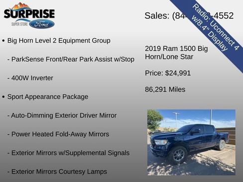 Used 2019 RAM 1500 Big Horn RWD image 19