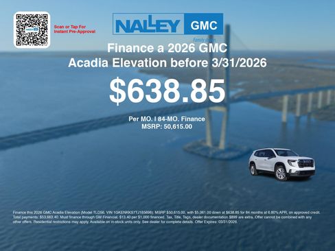 New 2026 GMC Acadia Elevation w/ Elevation Premium Package image 7