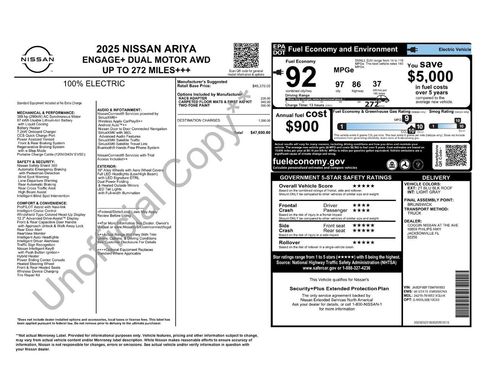 Used 2025 Nissan Ariya AWD image 35