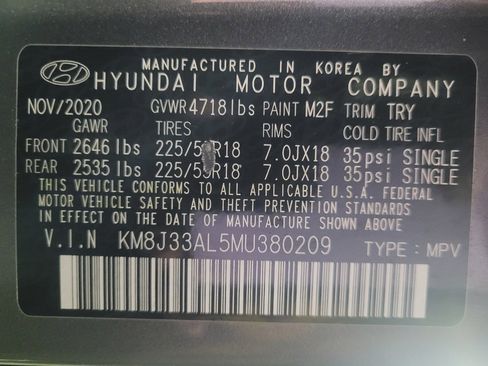 Used 2021 Hyundai Tucson Ultimate image 33