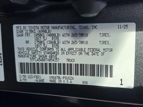 New 2026 Toyota Tundra SR5 image 20