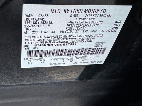 Used 2022 Ford Explorer XLT image 26