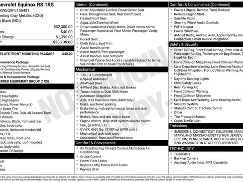 Used 2023 Chevrolet Equinox RS image 35