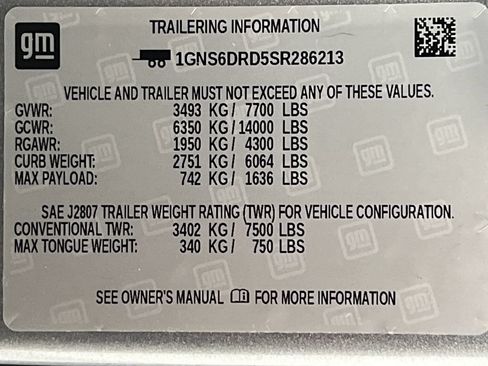 Used 2025 Chevrolet Suburban Z71 AWD/4WD image 83