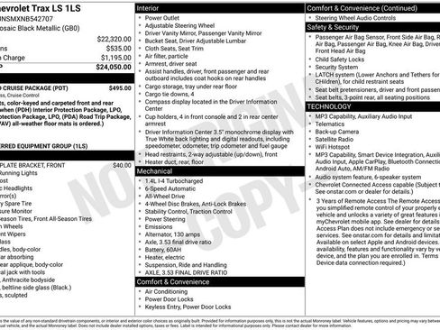 Used 2022 Chevrolet Trax LS w/ Tint and Cruise Package AWD/4WD image 3