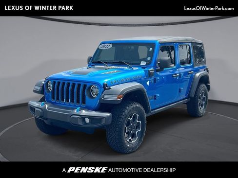 Used 2022 Jeep Wrangler Unlimited Rubicon 4xe w/ Cold Weather Group AWD/4WD image 1