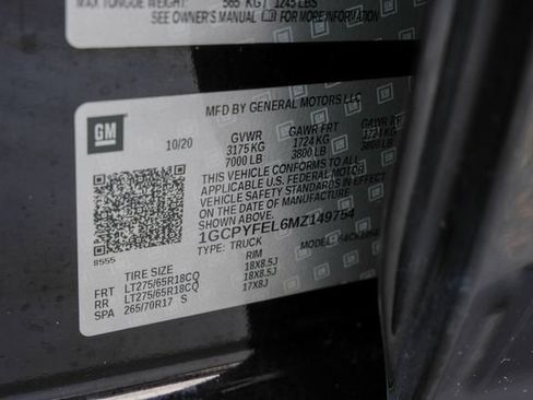 Used 2021 Chevrolet Silverado 1500 LT Trail Boss w/ Convenience Package II AWD/4WD image 60