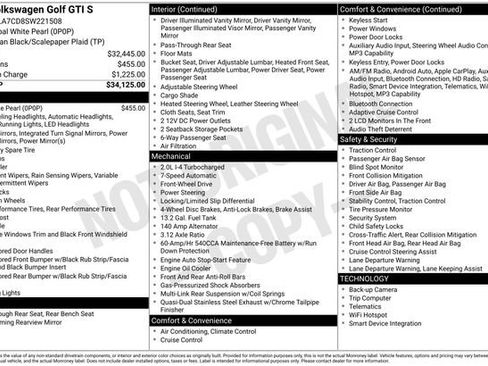 Certified 2025 Volkswagen GTI S FWD image 43