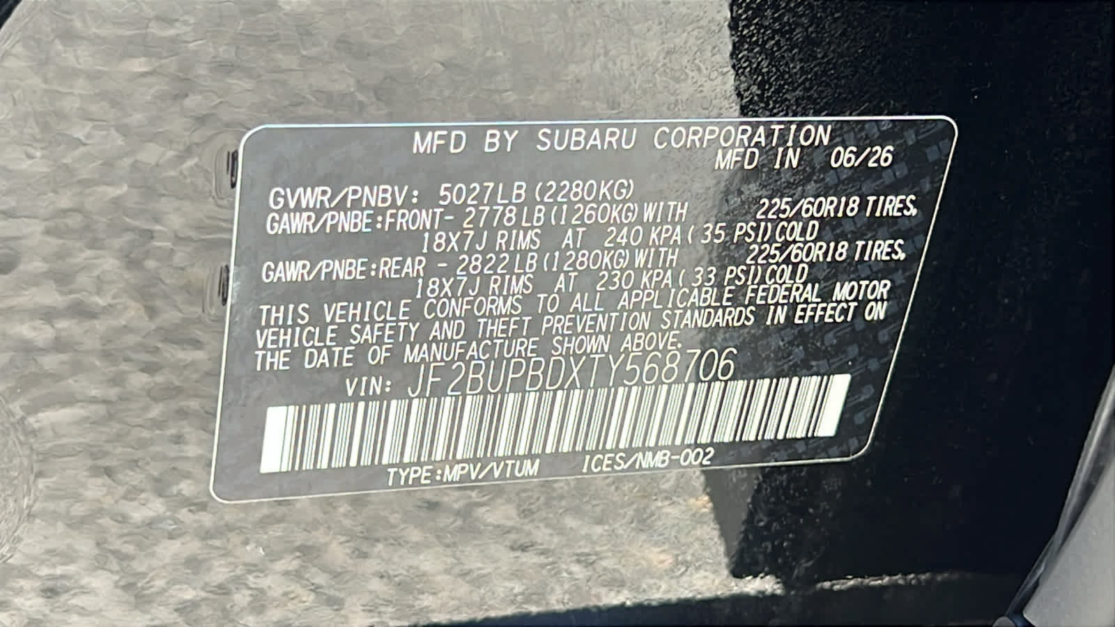 New 2026 Subaru Outback Premium AWD/4WD image 30