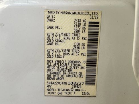 Used 2019 Nissan Murano SL w/ SL Technology Package image 41