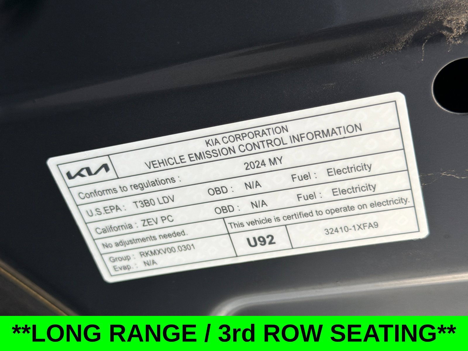 Certified 2024 Kia EV9 Light Long Range RWD image 38