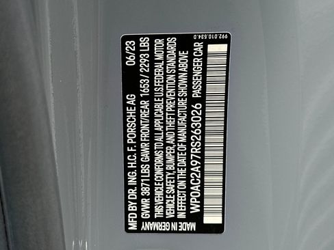 Certified 2024 Porsche 911 GT3 RWD image 28