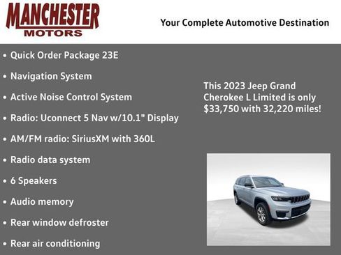 Used 2023 Jeep Grand Cherokee L Limited AWD/4WD image 2