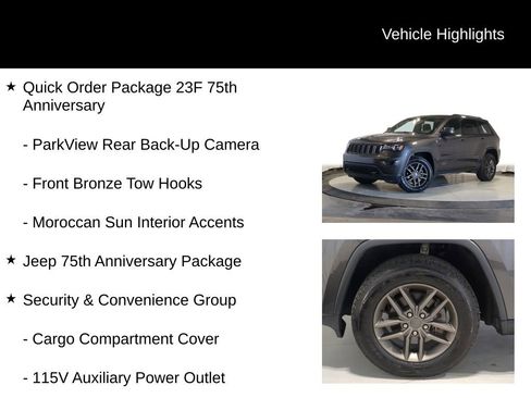 Used 2016 Jeep Grand Cherokee Laredo 75th Anniversary image 25