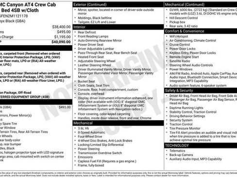 Used 2021 GMC Canyon AT4 AWD/4WD image 2