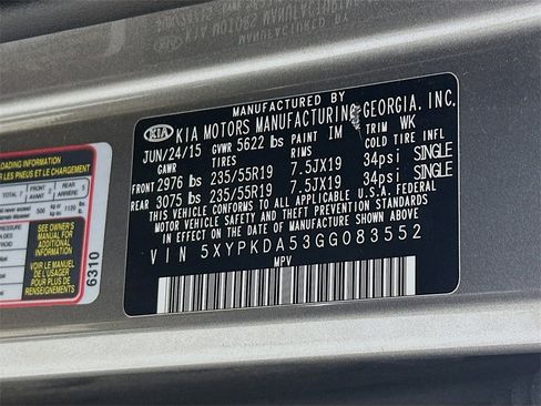 Used 2016 Kia Sorento SX image 27