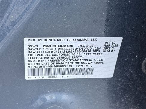 Used 2019 Honda Pilot Elite image 34