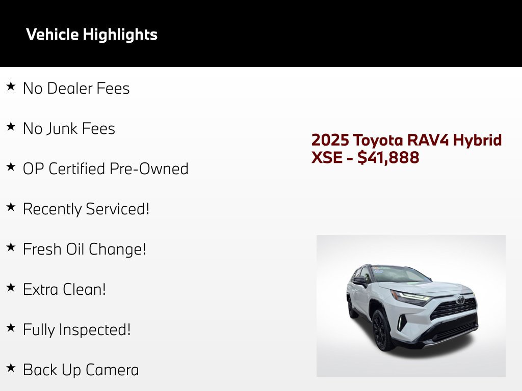 Used 2025 Toyota RAV4 XSE AWD/4WD image 51