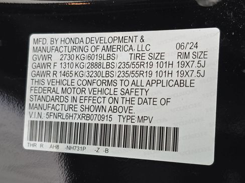 Certified 2024 Honda Odyssey Sport image 37