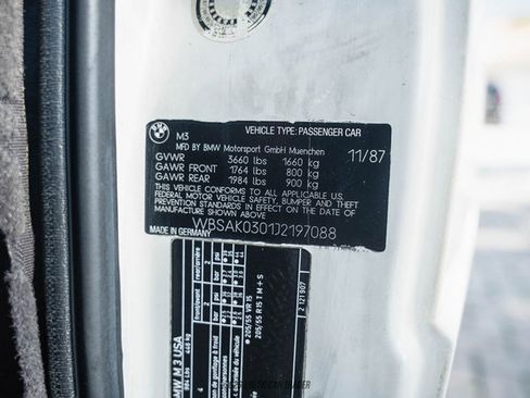 Used 1988 BMW M3 Coupe image 30