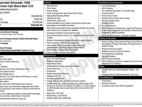 Used 2021 Chevrolet Silverado 1500 Custom image 6