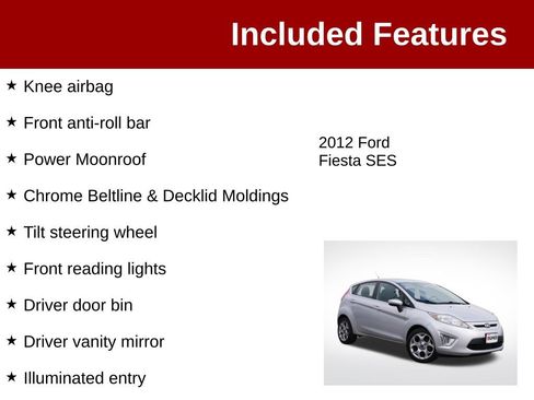 Used 2012 Ford Fiesta SES FWD image 4