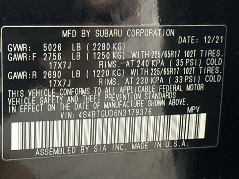 Used 2022 Subaru Outback Wilderness AWD/4WD image 23