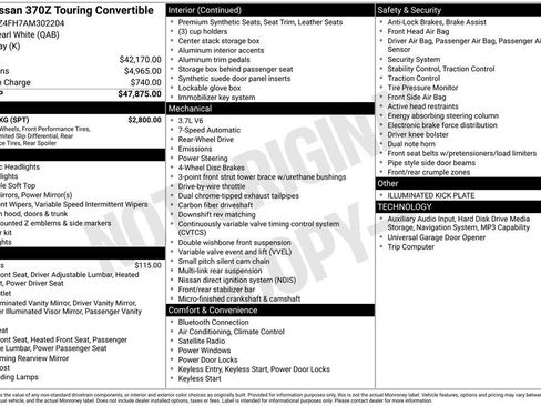 Used 2010 Nissan 370Z Touring w/ Sport Pkg image 15