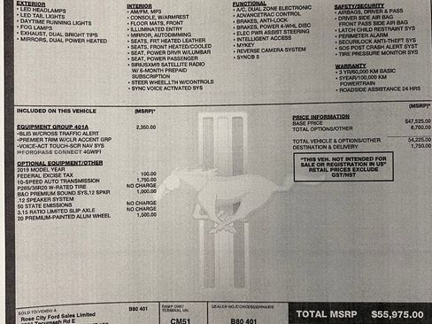 Used 2019 Ford Mustang GT Premium w/ Equipment Group 401A image 29