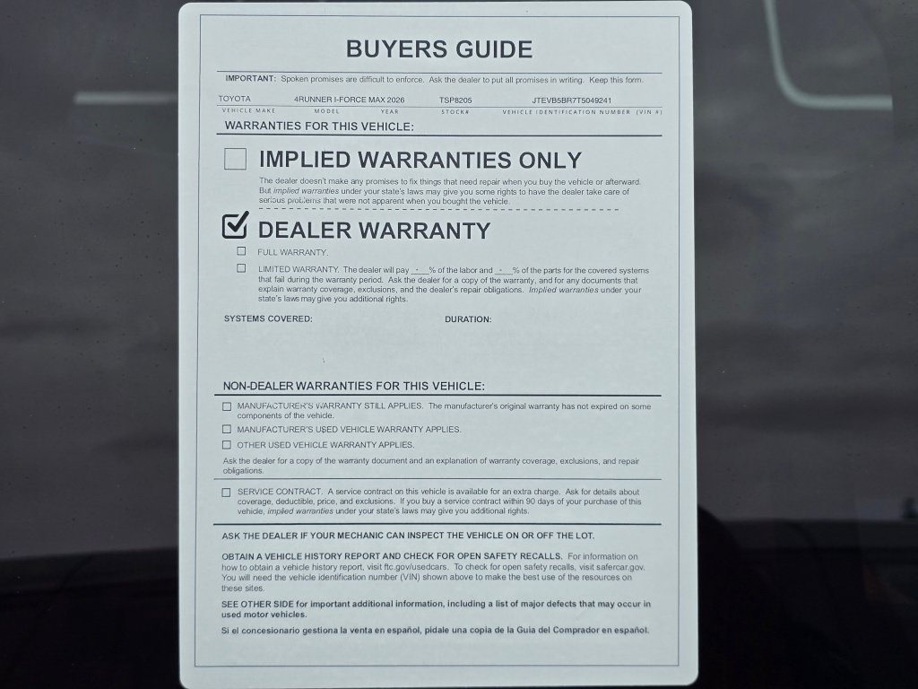 Certified 2026 Toyota 4Runner TRD Pro AWD/4WD image 45