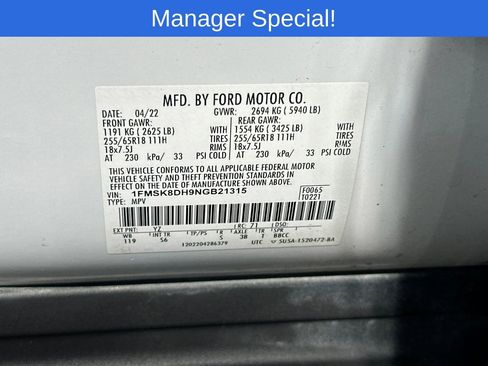 Used 2022 Ford Explorer XLT w/ Equipment Group 202A image 29