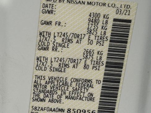 Used 2021 Nissan NV 3500 SL image 34