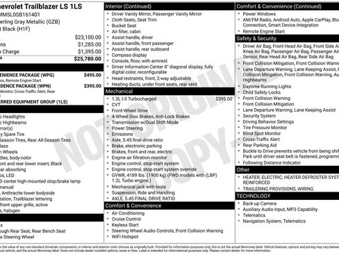Used 2025 Chevrolet TrailBlazer LS w/ LS Convenience Package image 22