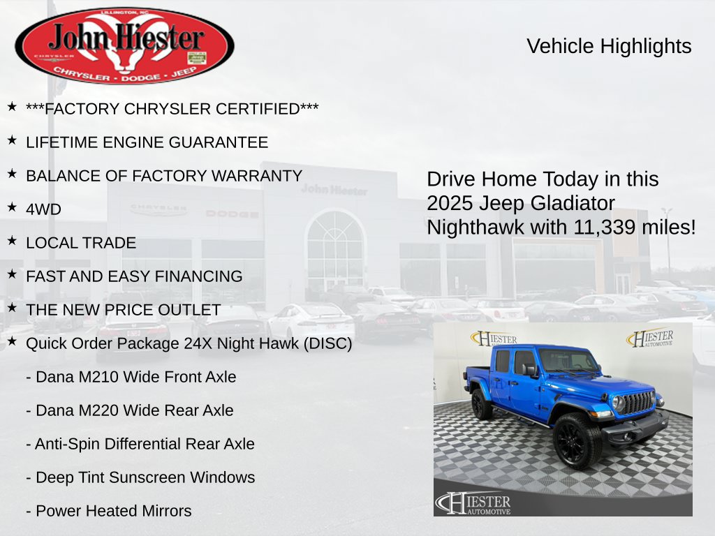 Used 2025 Jeep Gladiator Sport AWD/4WD image 6