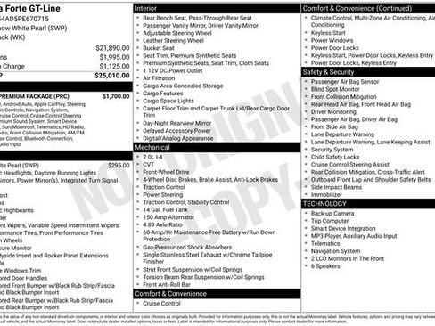 Used 2023 Kia Forte GT-Line w/ GT-Line Premium Package FWD image 21