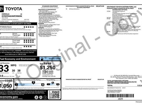 Used 2022 Toyota Corolla LE FWD image 3