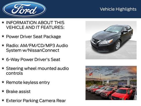Used 2016 Nissan Altima 2.5 S w/ Power Driver Seat Package image 4