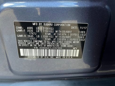 Used 2018 Subaru Outback 2.5i image 7