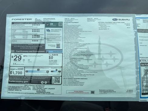 New 2026 Subaru Forester image 30