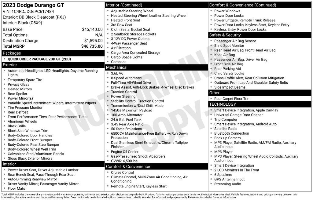 Used 2023 Dodge Durango GT AWD/4WD image 26