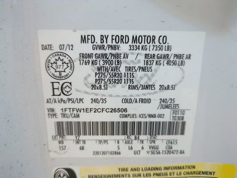 Used 2012 Ford F150 FX4 w/ FX Appearance Pkg image 13