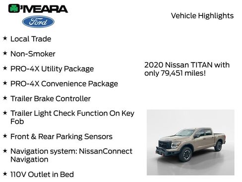 Used 2020 Nissan Titan PRO-4X w/ Pro-4x Convenience Package AWD/4WD image 8