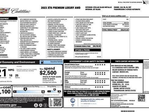 Used 2023 Cadillac XT6 Premium Luxury image 8