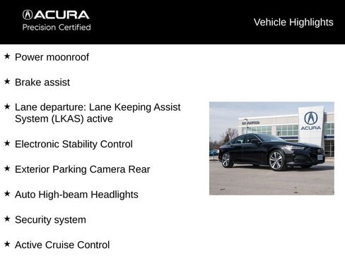 Certified 2025 Acura TLX w/ Technology Package image 13