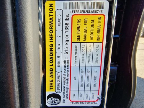 Used 2019 Ford Ranger Lariat w/ Equipment Group 501A Mid AWD/4WD image 22