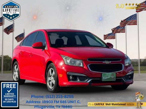 Used 2016 Chevrolet Cruze LT w/ Sun And Sound Package image 1